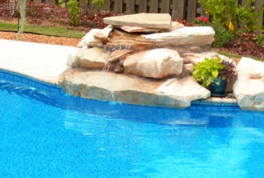 waterfall pool feature